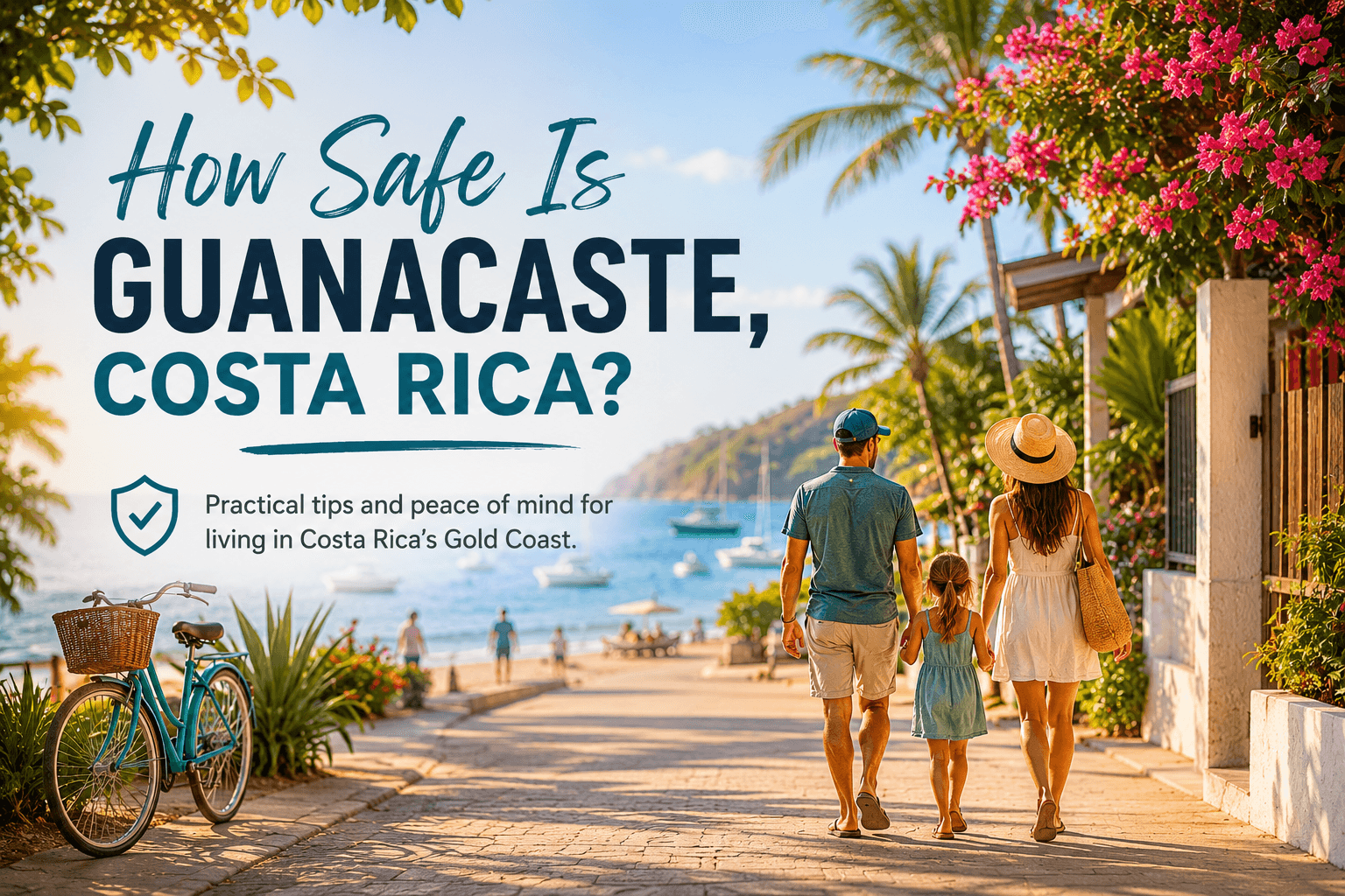 Quiet residential street and safety considerations in Guanacaste Costa Rica
