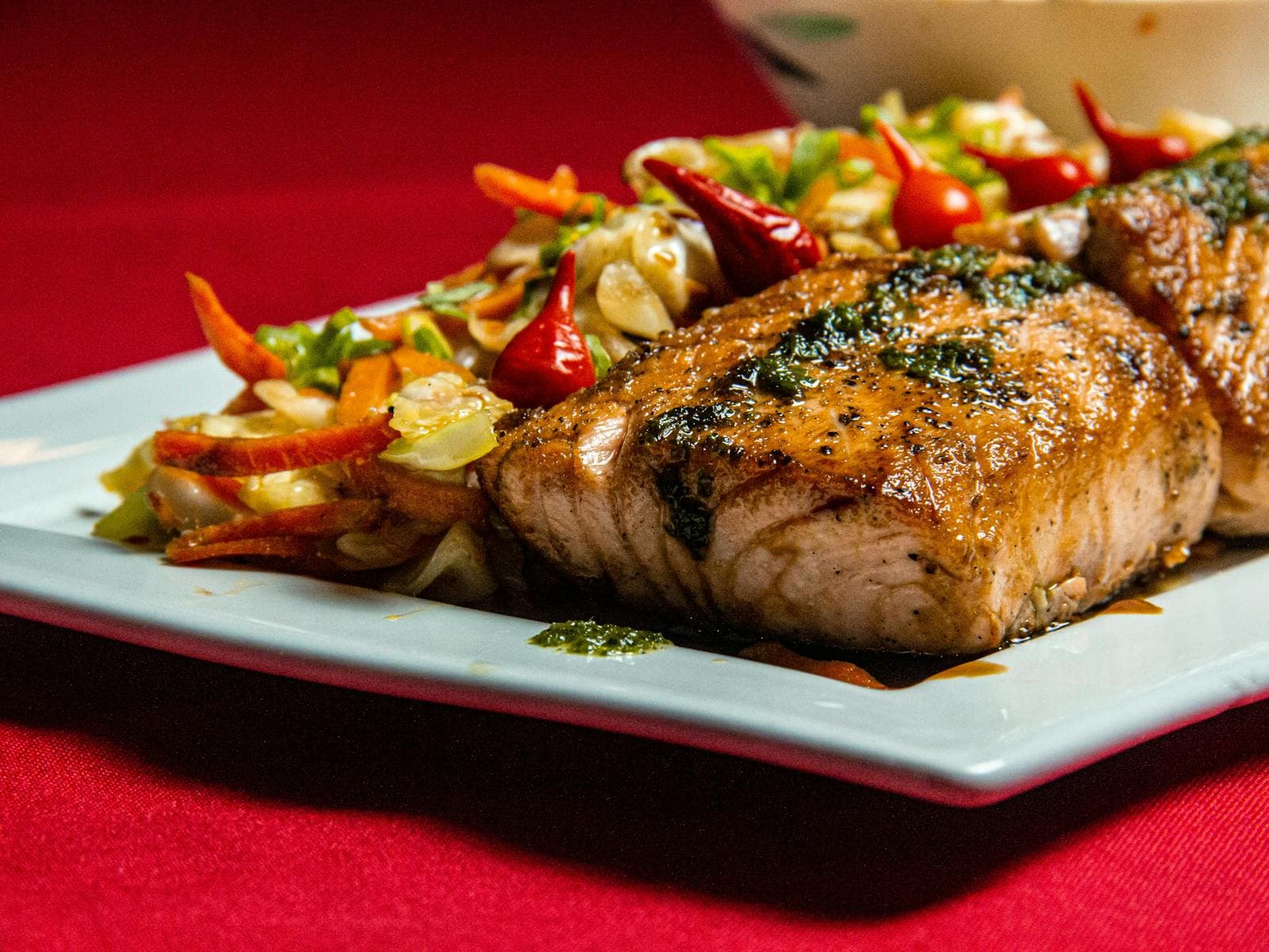 Tropical restaurant dining