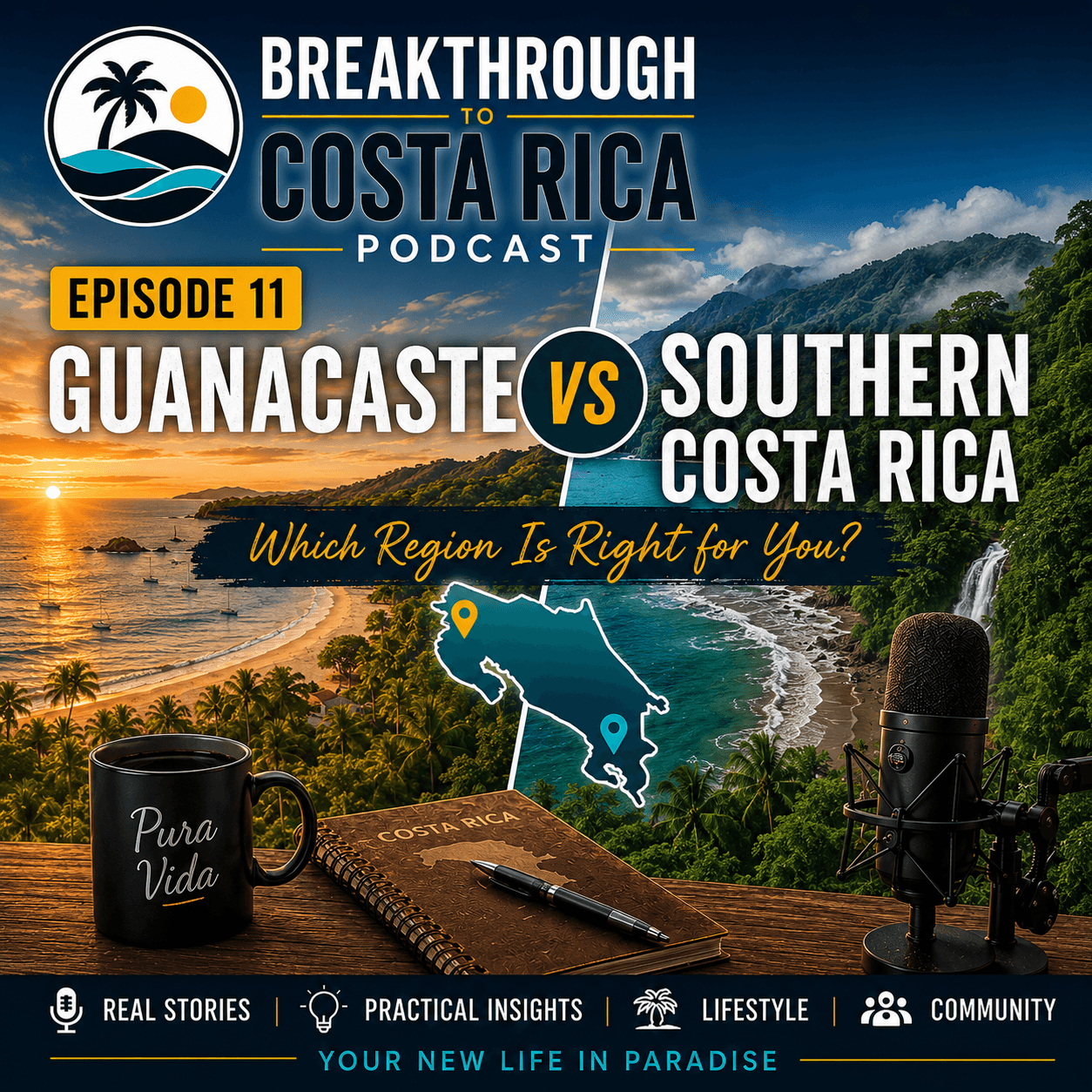 Episode 11: Guanacaste vs Southern Costa Rica: Which Region Is Right for You?