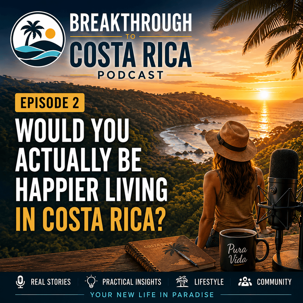 Would Moving to Costa Rica Actually Be Happier Living in Costa Rica? podcast cover